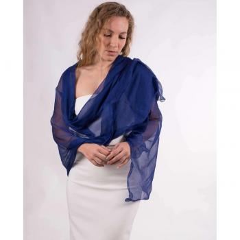 Chal Fiesta y Bodas Gasa Olas en Azul Noche