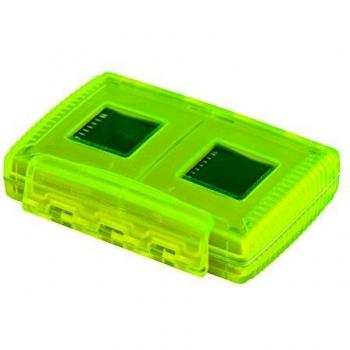 Gepe Card Safe Extreme 3862 - Estuche para tarjetas 4 compartimentos color amarillo neón