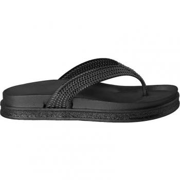 Chanclas de mujer con plataforma Licia negro