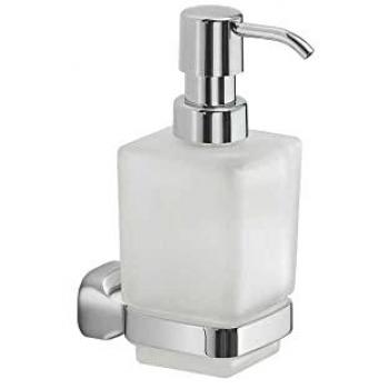 Dispensador de Jabón de Pared en Acero Inoxidable y Cromall ST80 Gedy Serie Stelvio Cromado
