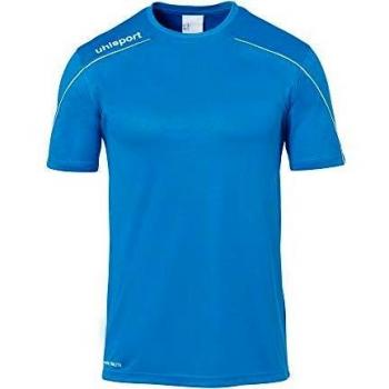 uhlsport Stream 22 Shirt Shortsleeved Camiseta De Entrenamiento, Hombre, Cyan/Blanco, L