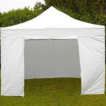 Muralla con cremallera para carpa plegable Pro 40mm 4,5m Blanca