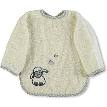 Sterntaler Babero con mangas de la Oveja Stanley, Tamaño: 50 x 73 cm, Color: Beige