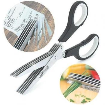 Tijera oficina rapesco tritura papel acero inoxidable 20 cm