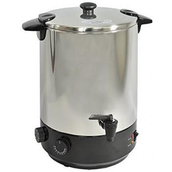 Esterilizador eléctrico de acero inoxidable 12L con grifo y temporizador 1650W Kitchen Chef ZJ120TD