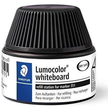 Recarga de Tinta Negra para Marcadores de Pizarra Blanca Staedtler Lumocolor 351/351B (30ml)