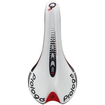 Prologo Nago EVO Plus 141 Tirox - Sillín de Ciclismo Unisex, Color Blanco/Negro