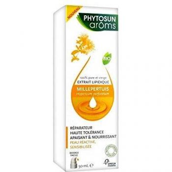 Phytosun Aroms Organic St. John's Wort Lipid Extract for Reactive Sensitive Skin 50 ml