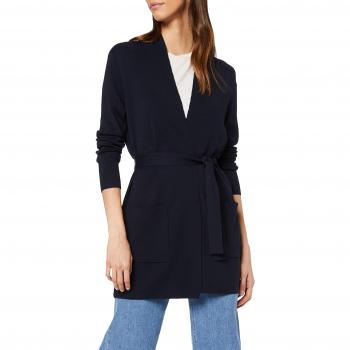 Filippa K Belted Mid Cardigan, Azul