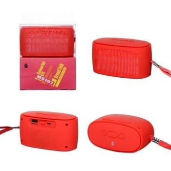One Plus MS107 - Altavoz con Bluetooth, color rojo