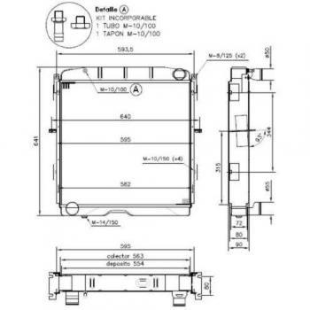 Radiador de refrigeración del motor NRF 52139