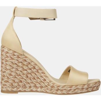 Sandalias Tommy Hilfiger Cuña Satinadas Beige