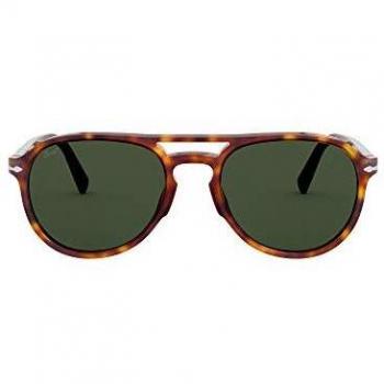 Persol 0PO3235S Sunglasses, Havana/Green, 55