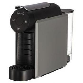 Cafetera de cápsulas Delta Q Miniqool - Máquina automática para café con sistema de 19 bares, capacidad de 0.6 litros y potencia de 1200 W en color gris