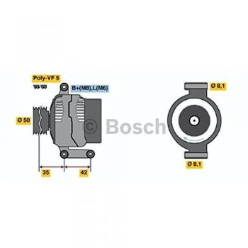 Alternador BOSCH 0 986 045 181