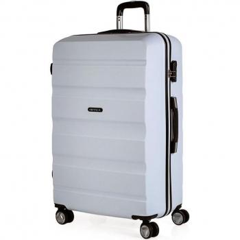 Itaca T71670 Maleta de Viaje Grande XL Rígida ABS, 4 Ruedas Dobles, Candado de Combinación Lateral, 77 cm, Color Blanco