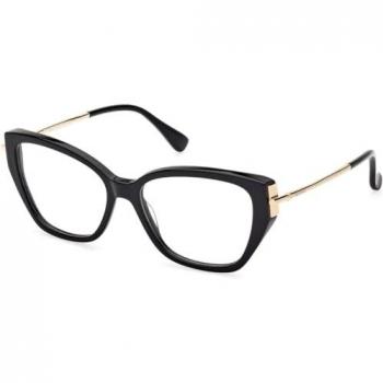 Max Mara MM5117 Unisex Elegant Black Eyewear Frame Size ONE SIZE