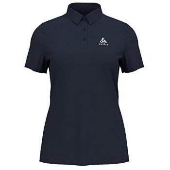 Odlo Women's Short Sleeve Cardada Polo - Dark Sapphire, Size M