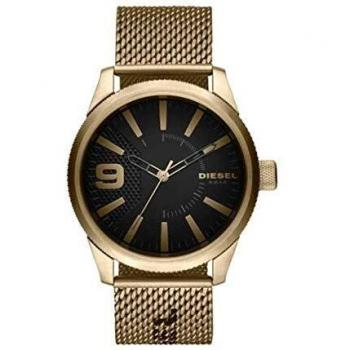Diesel Mod. DZ1899 - Reloj Elegante Resistente Al Agua, diseño moderno, caja de acero inoxidable, correa de cuero, resistencia al agua hasta 100 metros, mecanismo de cuarzo, esfera analógica con detalles en