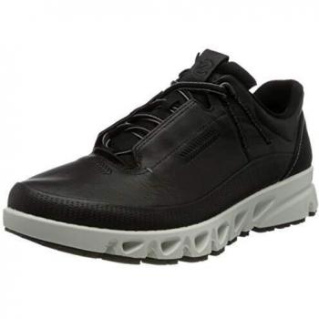 Ecco Men's Multi-Vent Black Sneakers Size 12 with Gore-Tex and Low Heel