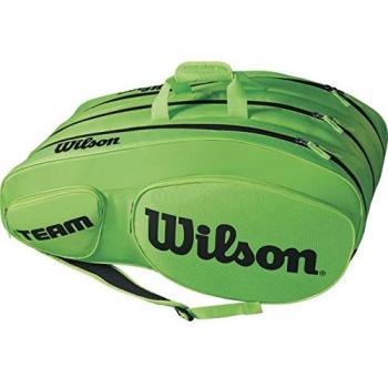Wilson Team III 12 raqueta bolsa, verde y negro