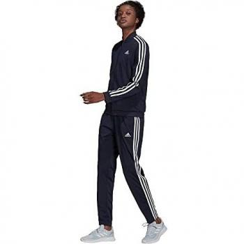 Adidas Women's Essentials 3-Stripes Tracksuit in Legend Ink