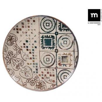Plato Llano La Mediterránea Creta Porcelana