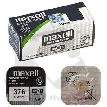 1x Pila Bateria Original Maxell 376 SR626W 1.55V Pila Boton Oxido Plata Maxell Envio 48/72H Felixmania®