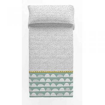 COOL KIDS Colcha Bouti Reversible Mr&Mrs Turquesa 105 cm