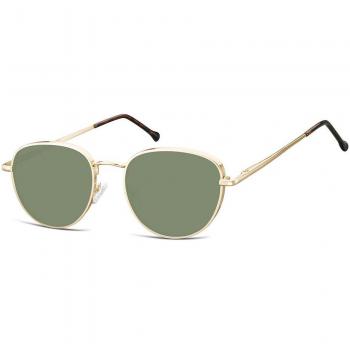 SmartBuy Collection Oval Full Rim Metal Men's Prescription Sunglasses Gold Size 52