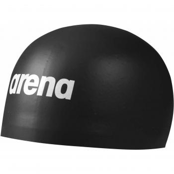 Arena 3D Soft Silicone Bathing Cap - XL Black