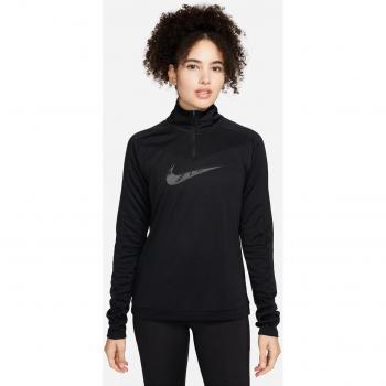 Nike - Camiseta de mujer Dri-FIT Swoosh Running 1/4 Zip Top