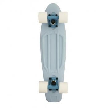 Dstreet-Skate Dstreet Cruiser Ice 23 Azul con diseño de patineta, dimensiones de 23 pulgadas, ruedas de poliuretano, plataforma resistente y ligera, ideal para principiantes y uso urbano