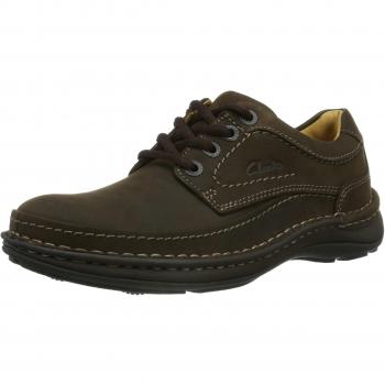 Clarks Men's Nature Three Derbys, Brown Ebony Oily, 9 UK