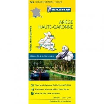 Mapa Local Michelin Ariege - Haute-Garonne 11343