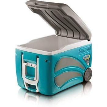 Pinnacle Nevera portátil 45 litros Roller 45L con Ruedas, Camping-Deportes, Azul Celeste, 59x37,5x43 cm