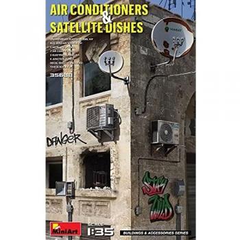 MiniArt 1/35 Aires Acondicionados y Antenas Satelitales con Accesorios