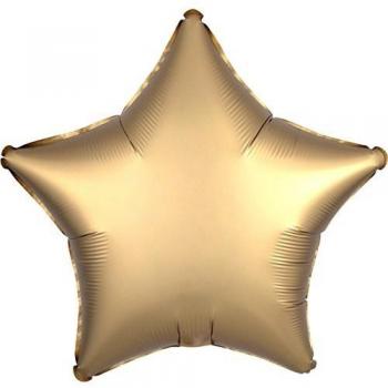 Amscan International 3680402 - Globo de satén con forma de estrella, color dorado