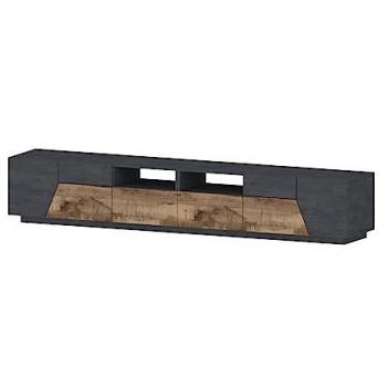 Mueble TV Moderno INOSIGN Alien 260 cm con Diseño Funcional en Color Gris y Maple