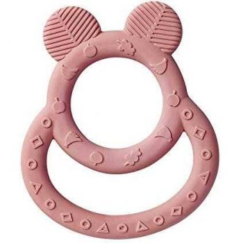 Nature ToySoft Ears | Mordedor para bebes |Con forma de orejas | Color rosa