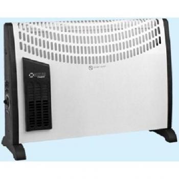 Termoconvettore Niklas Trend Turbo 2000W - Estufa eléctrica de 3 potencias, 74 x 14 x H44 cm, color blanco