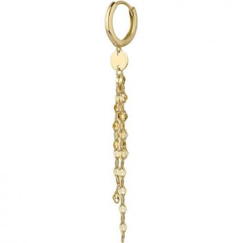 Ear Candy - Piercing aro Jana de plata bañado en oro 18k