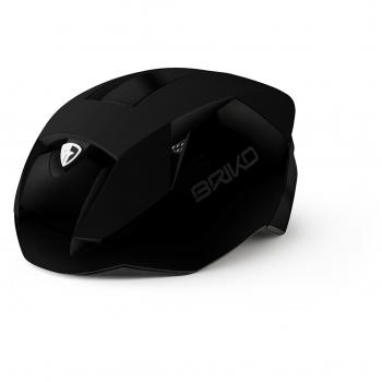Briko Gass Casco de Ciclismo, Unisex Adulto, Negro