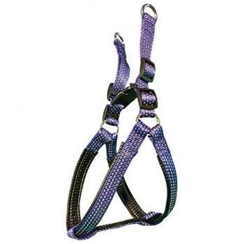 ARQUIVET Arnés para Perro Ajustable Nylon Liso Azul - 2 x 45-55 cm - Material Antideslizante, Duradero y Resistente, fácil de Limpiar - 100% Nylon - Adiestramiento y Paseo