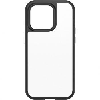 Funda OtterBox React para iPhone 14 Pro, Transparente y Negra, Antichoque, Ultradelgada, Protección Militar y Antimicrobiana