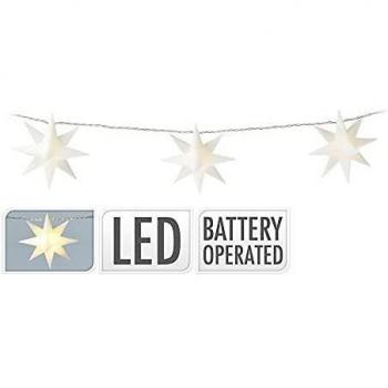 Guirnalda de estrellas a pilas con 10 leds