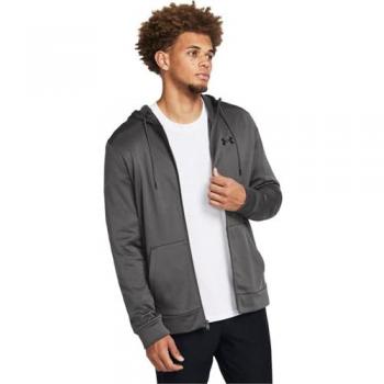 Under Armour Men's Fleece Full Zip Sweatshirt - Gray, Size 2XL