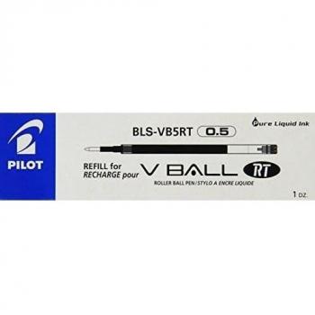 Pilot - Lote de 12 cartuchos de tinta de recambio para bolígrafo V-Ball 5 RT, color negro