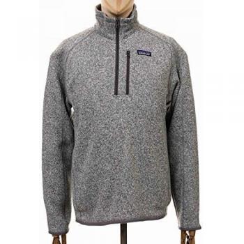 Patagonia Better Sweater 1/4 Zip Fleece Jacket Light Grey - Large