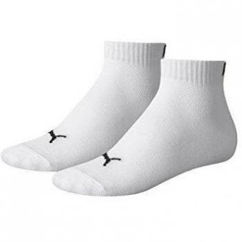 Puma Quarter Kids 2P - Calcetines para niños, color blanco, talla 31-34